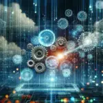 "Person using process automation software on a laptop to enhance business operations with intelligent technology"